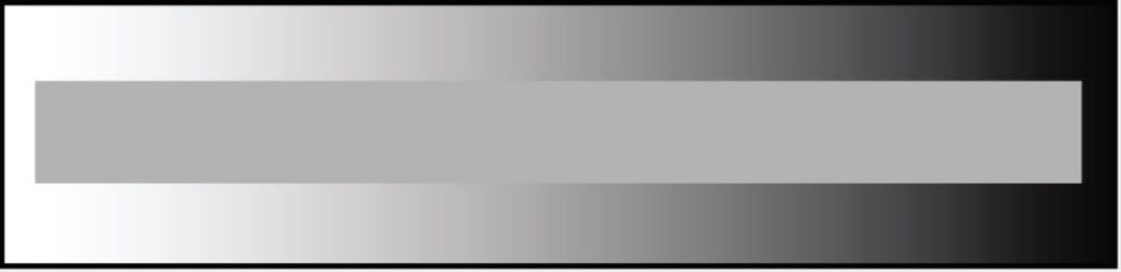 Illustration of an illusion of gradient change in greyscale
