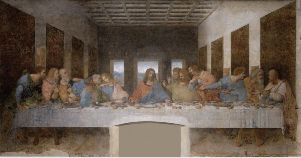 Image of The Last Supper painting by Leonardo da Vinci.