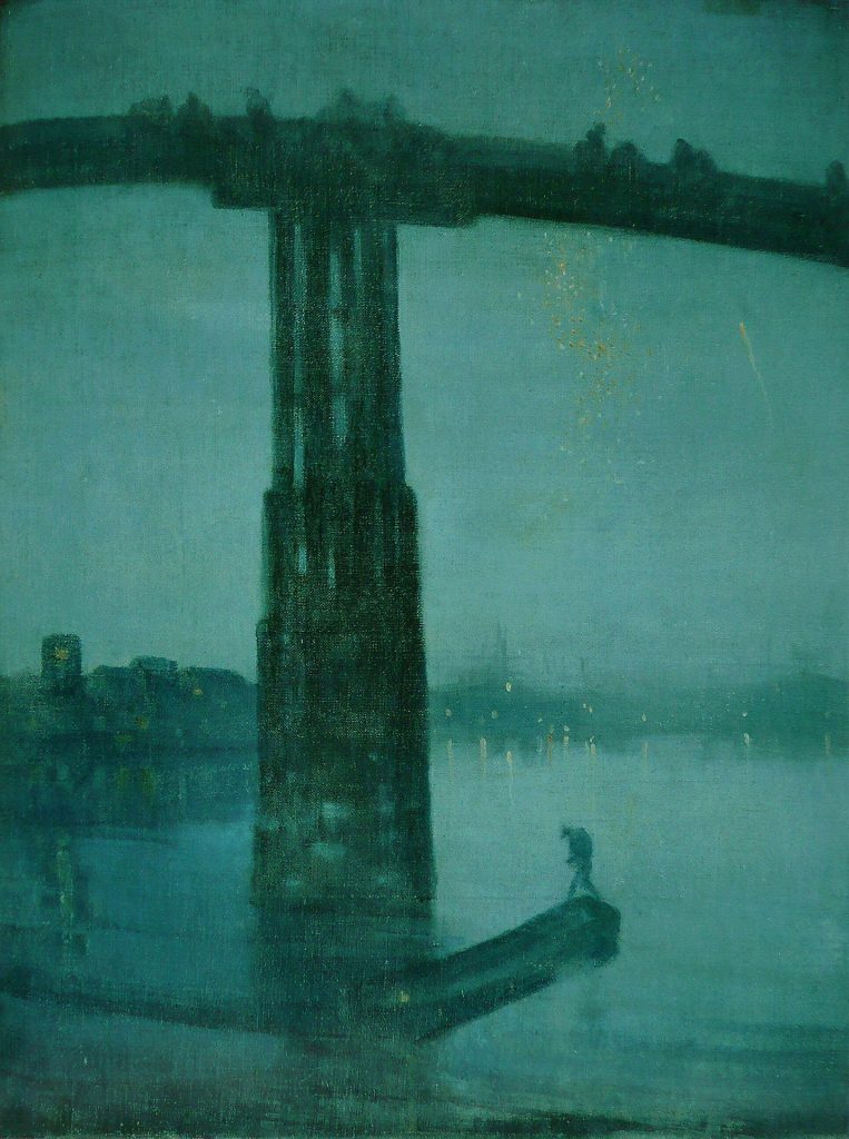 A painting of a bridge.