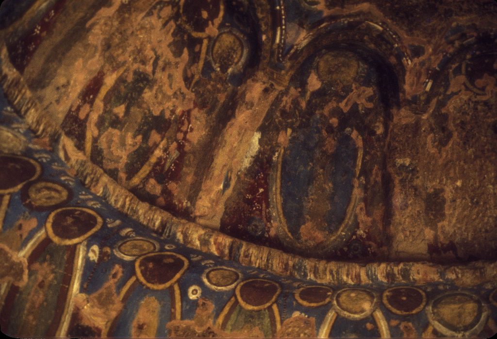 Image of a mural from a newly-discovered grotto