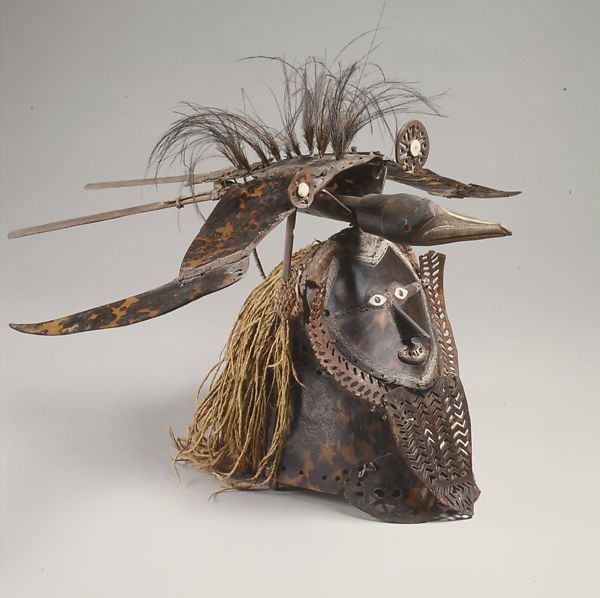 Mask made with tortoise shell.